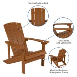 Flash Furniture 2 Pack Charlestown All-Weather Poly Resin Wood Adirondack Chairs With Side Table -VIDAXL Sale Store GUEST df9c4455 0330 4a91 81f1 273e2693802a 1