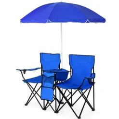 Costway Portable Folding Picnic Double Chair W/Umbrella Table Cooler Beach Camping Chair -VIDAXL Sale Store GUEST e0ab7faf 2770 4305 b077 062393bba0f4