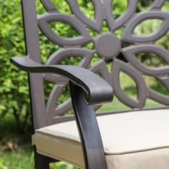 5pc Patio Set With 37" Metal Table & Extra Wide Swivel Chairs With Cushions - Captiva Designs -VIDAXL Sale Store GUEST e1352b8e e469 450f bdc2 8221f53a6f15