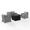 Bradenton 4pc Wicker Seating Set With Fire Table - Crosley -VIDAXL Sale Store GUEST e1f85396 5768 4e06 a30c 99388ec63385
