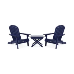 Christopher Knight Home Bellwood Outdoor Acacia Wood Folding 3 Piece Adirondack Chat Set With Cup Holders -VIDAXL Sale Store GUEST e2339e56 d5ff 4916 bac8 91a419a4cfbf
