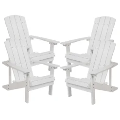 Flash Furniture Set Of 4 Charlestown All-Weather Poly Resin Wood Adirondack Chairs 34 Flash Furniture Set Of 4 Charlestown All-Weather Poly Resin Wood Adirondack Chairs -VIDAXL Sale Store GUEST e3da5669 eedc 45c4 8cca 5fc51f67ca61