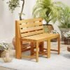 Tangkula 3-in-1 Outdoor Acacia Wood Loveseat Bench Furnitur W/ Slatted Seat For Garden -VIDAXL Sale Store GUEST e3e77dd3 946c 4c8d 91da 5b1db64301b2