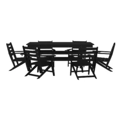 Flash Furniture Tolleson Commercial 7 Piece Adirondack Dining Set With 72" Rectangle Indoor/Outdoor Recycled HDPE Table And 6 Chairs With Cupholders 31 Flash Furniture Tolleson Commercial 7 Piece Adirondack Dining Set With 72" Rectangle Indoor/Outdoor Recycled HDPE Table And 6 Chairs With Cupholders -VIDAXL Sale Store GUEST e40c7bc7 bdc4 4785 8b0b 4edc5a4adcd3