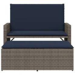 VidaXL Patio Bench With Cushions And Footstool – Outdoor Loveseat Sofa Bed, Gray Poly Rattan – Garden, Patio, Deck Furniture 14 VidaXL Patio Bench With Cushions And Footstool – Outdoor Loveseat Sofa Bed, Gray Poly Rattan – Garden, Patio, Deck Furniture -VIDAXL Sale Store GUEST e6e0da00 0da2 4341 86db 0c55e506769d