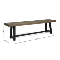 Christopher Knight Home 2pc Raphael Outdoor Bench Acacia Wood Sandblasted Gray/Black -VIDAXL Sale Store GUEST e923f1fd 5b2a 4ff8 af72 6df5608c0a15
