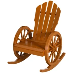 Outsunny Adirondack Rocking Chair With Slatted Design And Oversize Back For Porch, Poolside, Or Garden Lounging, Teak 7 Outsunny Adirondack Rocking Chair With Slatted Design And Oversize Back For Porch, Poolside, Or Garden Lounging, Teak -VIDAXL Sale Store GUEST e95bffa0 17af 4c2a a26a 1c61c2f76253