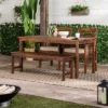 Ravenscroft 4pc Acacia Wood Patio Dining Set - Saracina Home -VIDAXL Sale Store GUEST e97bd30e b9bd 4f9f 8d13 f2ac7c21ce13