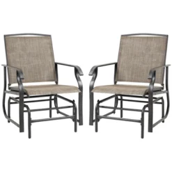 Outsunny 2-Person Gliders Outdoor Swing Chair Set With Breathable Mesh Fabric, Steel Frame For Garden, Backyard, Patio, Dark, Brown/Khaki 7 Outsunny 2-Person Gliders Outdoor Swing Chair Set With Breathable Mesh Fabric, Steel Frame For Garden, Backyard, Patio, Dark, Brown/Khaki -VIDAXL Sale Store GUEST ea2ac0db fe9a 4666 a156 bffe18e14ed5