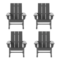 WestinTrends Modern Adirondack Outdoor Rocking Chair (Set Of 4) -VIDAXL Sale Store GUEST eb28eaa4 7edb 456a 89c7 66a694aa8de2