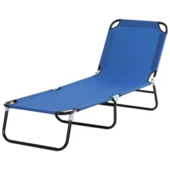 Outsunny Portable Outdoor Sun Lounger, Lightweight Folding Chaise Lounge Chair W/ 5-Position Adjustable Backrest For Beach, Poolside And Patio -VIDAXL Sale Store GUEST eb7b733d 68f5 4a0f 88f9 128380cc5fac