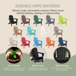 WestinTrends Malibu HDPE Outdoor Patio Folding Poly Adirondack Chairs Set -VIDAXL Sale Store GUEST ec06d23c 160f 4b71 9c54 e81049fc79c6