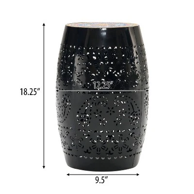 NicBex Outdoor End Table Modern Iron Outdoor Coffee Table Outdoor Side Table, Ceramic Tile Patio Table Small Table For Backyard, Balcony, Porch 1 NicBex Outdoor End Table Modern Iron Outdoor Coffee Table Outdoor Side Table, Ceramic Tile Patio Table Small Table For Backyard, Balcony, Porch