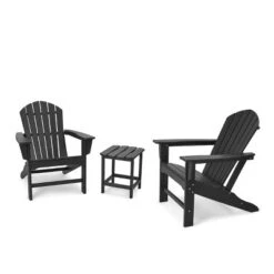 3pk Seating Set With Plastic Resin Adirondack Chairs & Side Table - EDYO LIVING -VIDAXL Sale Store GUEST ed51265e 4c46 476d bdf2 fe8e13338eeb