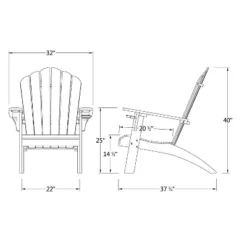 Sherwood Oversized Adirondack Chair With Cup Holder - Teak - Cambridge Casual -VIDAXL Sale Store GUEST ee56e3f4 0a95 436e a4fb 262e46ce0220