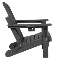 Akoasm Composite Foldable Wood Texture Adirondack Chair With Dual Cup Holder-Gray 15 Akoasm Composite Foldable Wood Texture Adirondack Chair With Dual Cup Holder-Gray -VIDAXL Sale Store GUEST eec709a0 41da 4993 bbb1 694e09cbc3f8