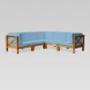 Brava 5pc Acacia Sectional Sofa Set - Teak/Blue - Christopher Knight Home 25 Brava 5pc Acacia Sectional Sofa Set - Teak/Blue - Christopher Knight Home -VIDAXL Sale Store GUEST f25ffc68 2fe9 46d6 a871 04bda08a419a