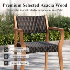 Captiva Designs 9pc Acacia Wood Patio Furniture Set With Expandable Dining Table & Arm Chairs -VIDAXL Sale Store GUEST f3929e98 190a 47e0 9e6c 3c28c898bcb3