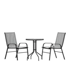Flash Furniture 3 Piece Outdoor Patio Dining Set - Tempered Glass Patio Table, 2 Flex Comfort Stack Chairs 23 Flash Furniture 3 Piece Outdoor Patio Dining Set - Tempered Glass Patio Table, 2 Flex Comfort Stack Chairs -VIDAXL Sale Store GUEST f400ca04 9f18 45ec 95a8 d4aa2d62d437