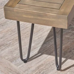 Jane Wood/Metal Patio Industrial Bench - Gray - Christopher Knight Home 5 Jane Wood/Metal Patio Industrial Bench - Gray - Christopher Knight Home -VIDAXL Sale Store GUEST f441105e 42a6 4615 8d69 4b206948e914