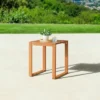 Grafton 23.5" Eucalyptus Wood Outdoor Cocktail Table - Natural - Alaterre Furniture