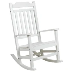 Emma And Oliver All-Weather Rocking Chair In Faux Wood - Patio And Backyard Furniture 24 Emma And Oliver All-Weather Rocking Chair In Faux Wood - Patio And Backyard Furniture -VIDAXL Sale Store GUEST f6dba88a 8211 4c38 89c6 1f24e512bc2a
