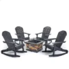 Christopher Knight Home Hermes Outdoor Acacia Wood 5 Piece Adirondack Rocking Chair And Fire Pit Set -VIDAXL Sale Store GUEST f7592c98 cbb7 450e aae2 9c3677cb3e6e