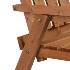 SKRAN Patio Bench, Garden Bench With Middle Table And Umbrella Hole, Wooden Outdoor Bench For Patio, Porch, Poolside, Balcony, Orange -VIDAXL Sale Store GUEST f84399b9 e7a6 40c6 98b8 3377947fae42