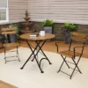 Sunnydaze Decor Sunnydaze Indoor/Outdoor Basic Chestnut Wood Bistro Table And Chairs Set - Dark Brown - 3pc -VIDAXL Sale Store GUEST f84d9c1c 61b4 44ef a8d3 66ad388be99a