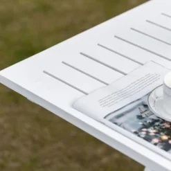 Outsunny Foldable Dining Table, Square Wood Side Table, Portable Bistro Table With Umbrella Hole For Outdoor Patio, Garden Or Backyard -VIDAXL Sale Store GUEST f84dbe9b 0492 4748 8684 4e9b41bac7bc