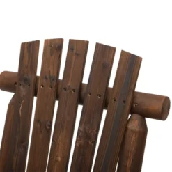 Outsunny Wood Adirondack Patio Chair Bench With Center Coffee Table, Perfect For Lounging And Relaxing Outdoors -VIDAXL Sale Store GUEST f932bf85 7d83 465e 886e a58245188957