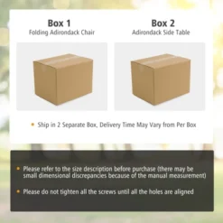 Tangkula Patio 3PCS Adirondack Chair Side Table Set Outdoor Chair Set With End Table Weather Resistant Cup Holder For Backyard Garden White -VIDAXL Sale Store GUEST f9784676 3d9b 42e7 9154 58ac28e9f0b5