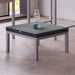 Russ Rattan Coffee Table With Aluminum Legs - Lagoon -VIDAXL Sale Store GUEST f9c73316 5701 43de 89e3 2d0e3af23f86