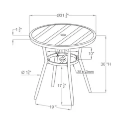 5pc Arna Patio Set With 32" Round Dining Table - MiBasics -VIDAXL Sale Store GUEST fc41b760 176c 41ee 8d7e ac43b302fcd7