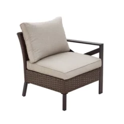 Left Arm Patio Chair - Beige - Patio Festival