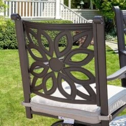 Captiva Designs 3pc Cast Aluminum Outdoor Patio Dining Set With Bar Stools Brown -VIDAXL Sale Store GUEST fecf120d 4d73 4a78 a666 5f1fa3f11029