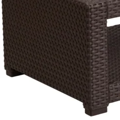 Flash Furniture Seneca Chocolate Brown Faux Rattan Coffee Table -VIDAXL Sale Store GUEST ff8376e7 96c3 477a acd7 0d395db0d3eb 1